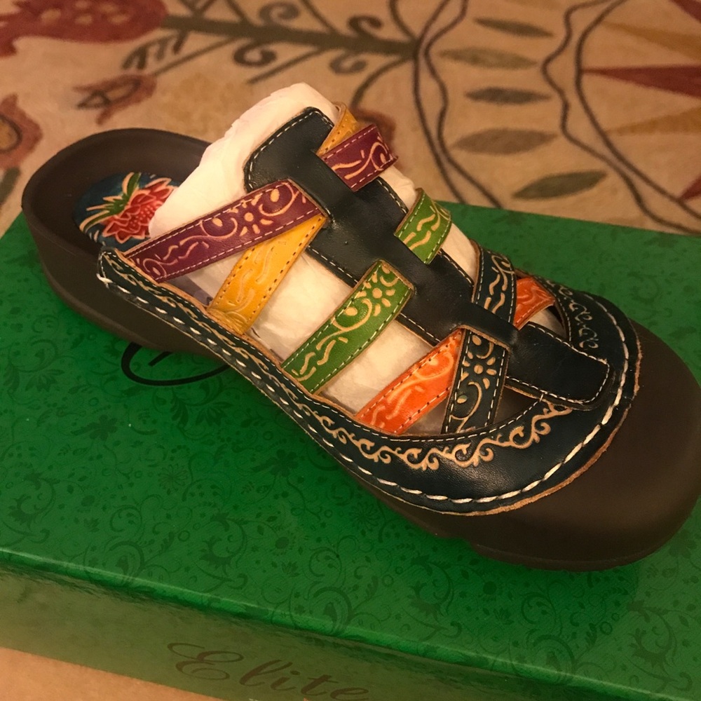 Corkys Leather Slip On Clog